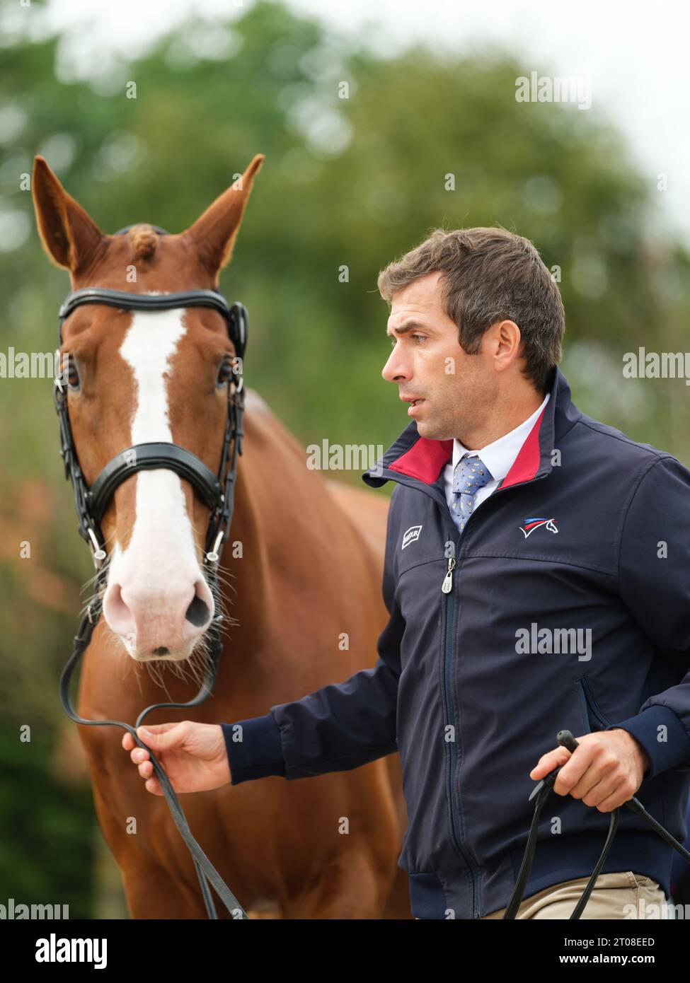 Luc CHATEAU of France with Bastia De L'Ebat during the first horse