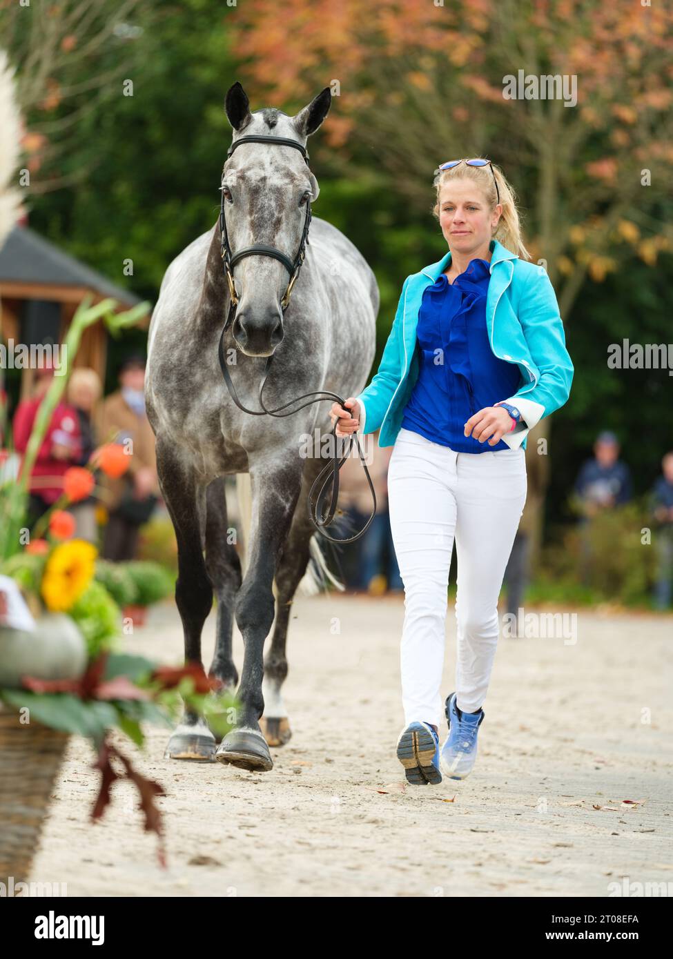 Izzy TAYLOR of Great Britain with Sbh Big Wall during the first horse