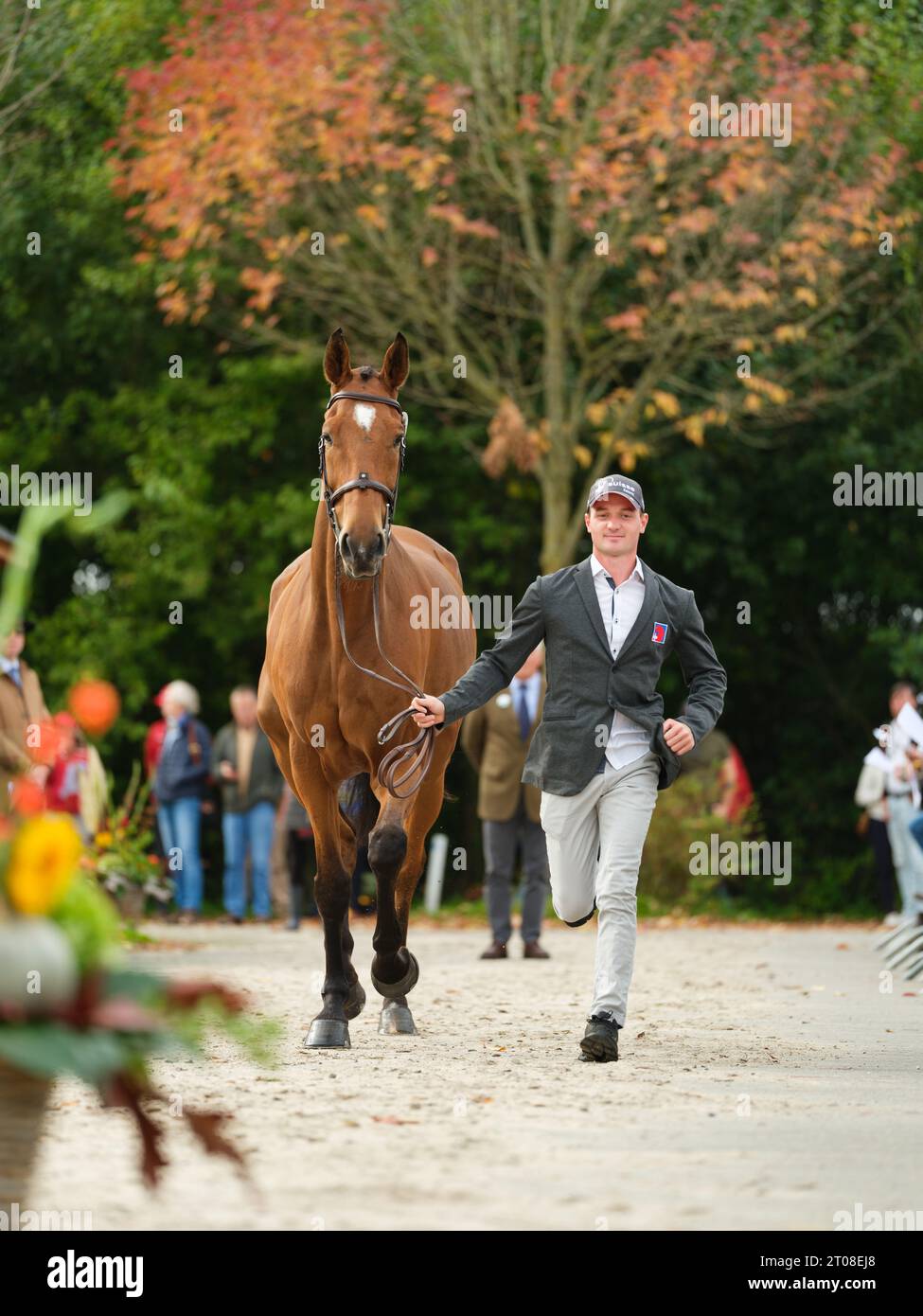 Robin GODEL of Switzerland with Global Dhi during the first horse