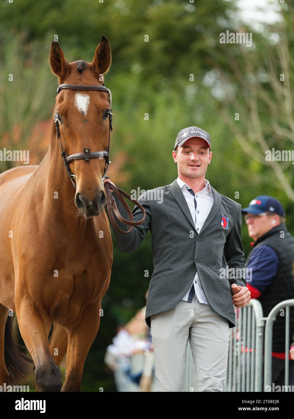 Robin GODEL of Switzerland with Global Dhi during the first horse
