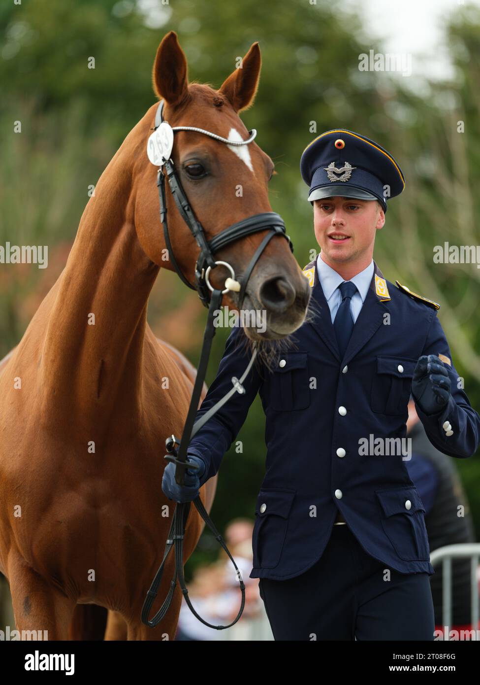 Brandon SCHÄFERGEHRAU of Germany with Fräulein Frieda 10 during the
