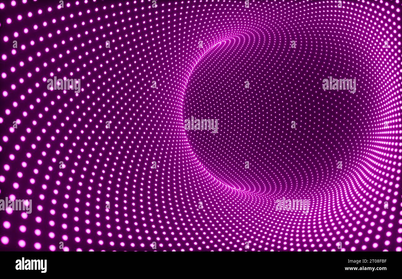 Abstract wireframe tunnel purple wormhole hi-res stock photography and ...