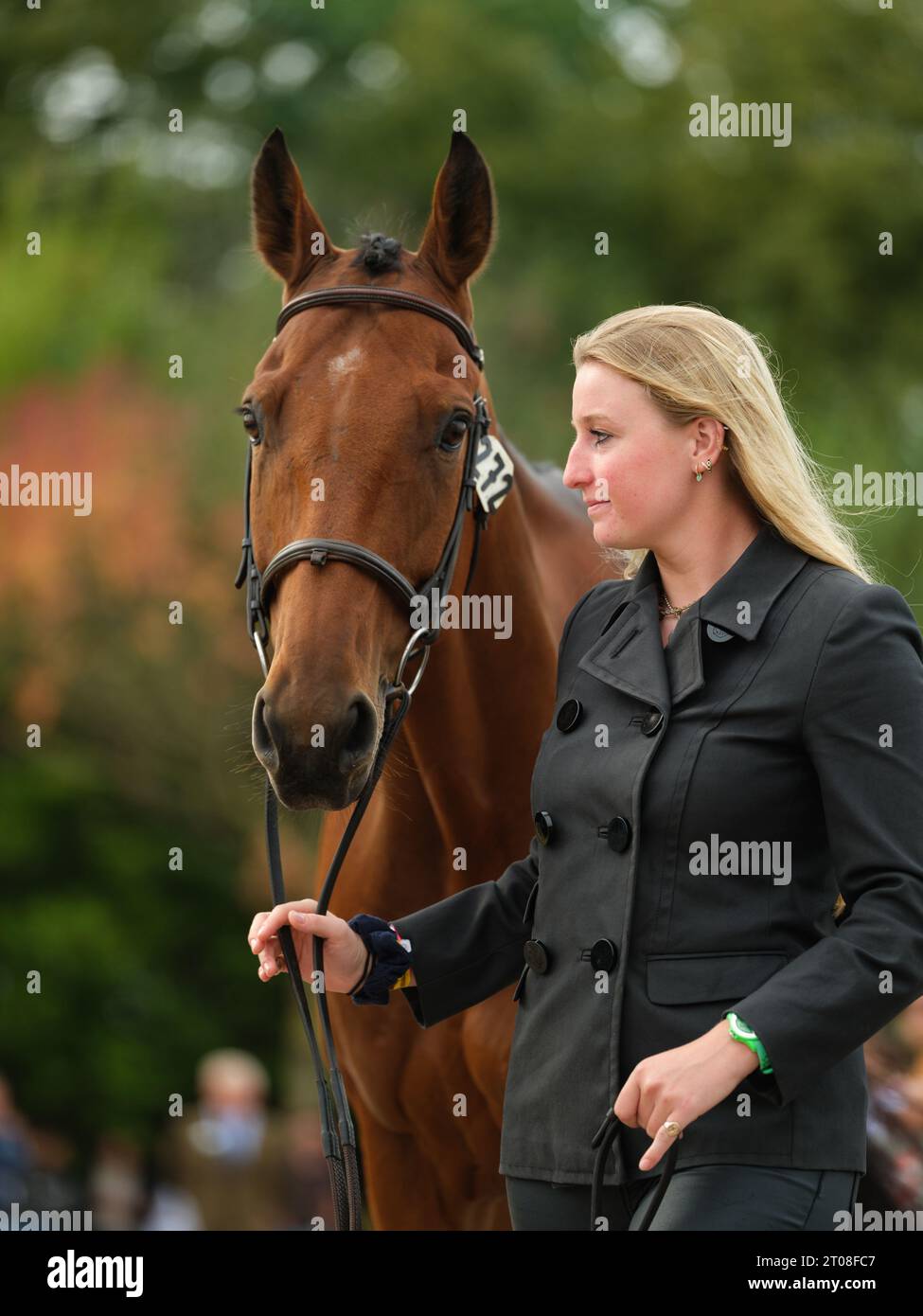 Tara DIXON of Ireland with Master Smart during the first horse