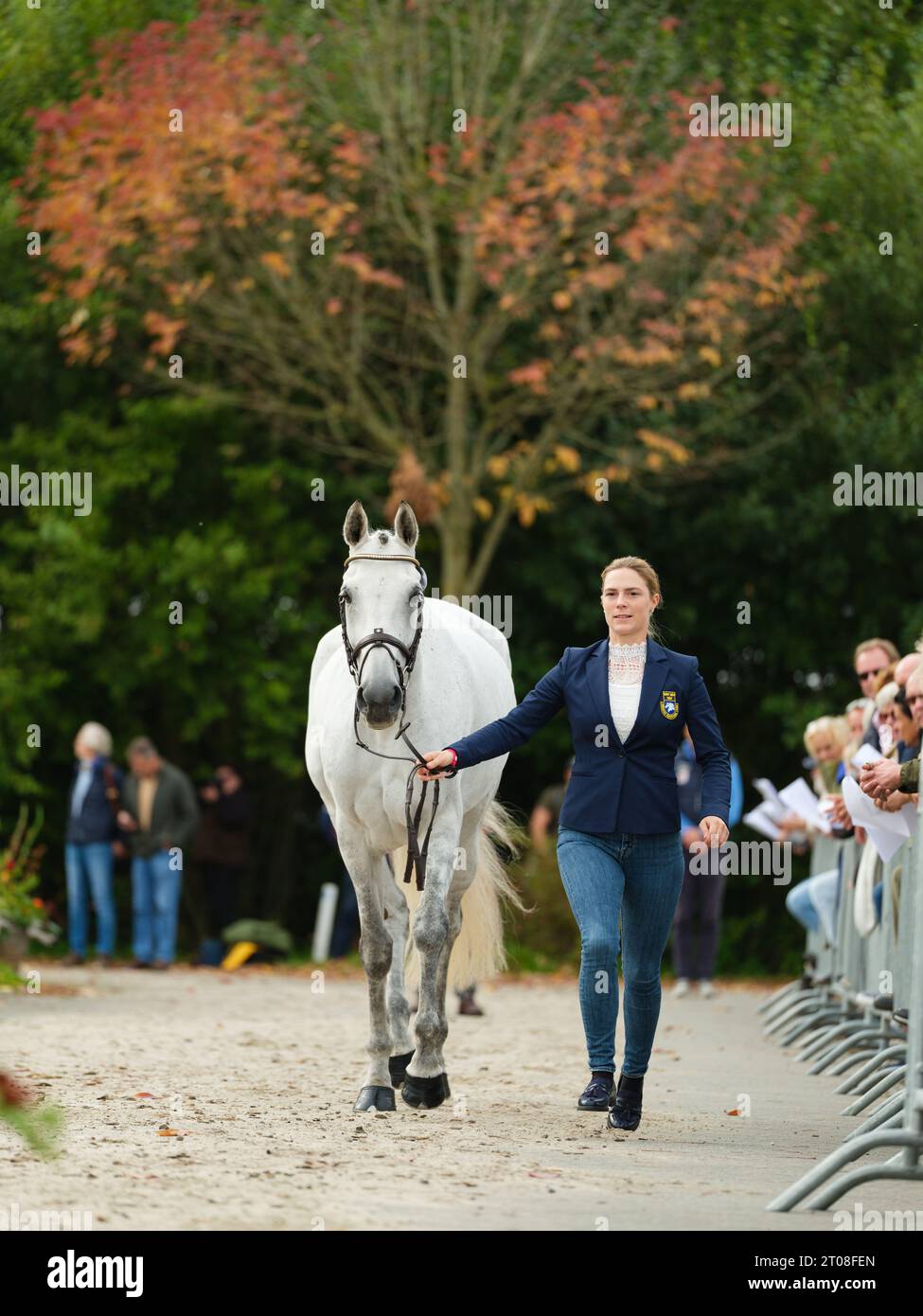 Frida ANDERSEN of Sweden with Stonehavens Baby Blue during the first