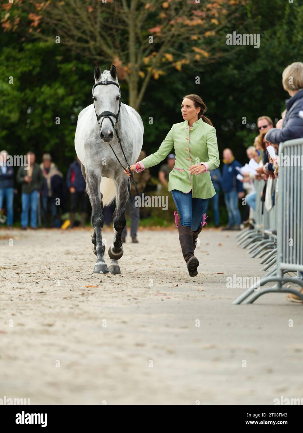 Louise ROMEIKE of Sweden with Caspian 15 during the first horse