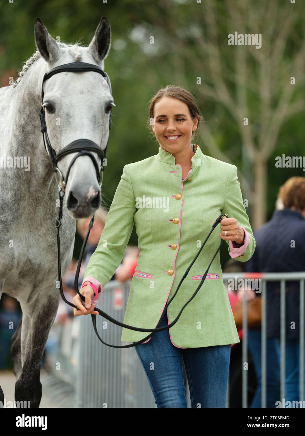 Louise ROMEIKE of Sweden with Caspian 15 during the first horse
