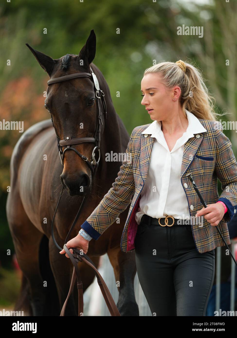 Rachel RENDLE of Netherlands with Ballyvally Bay during the first horse