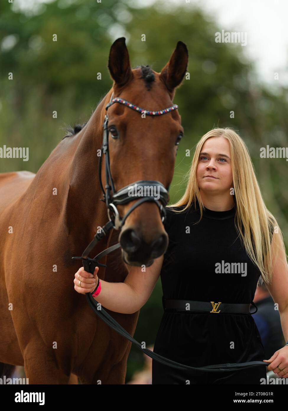 Maartje VAN RIEL of Netherlands with Eppo during the first horse
