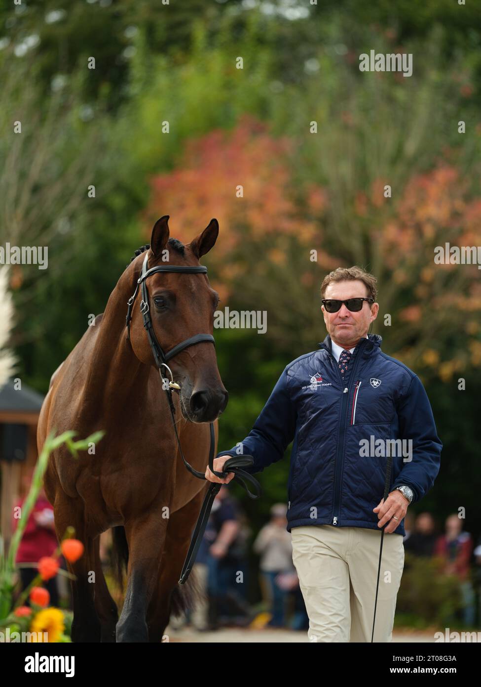 Phillip DUTTON of the United States with Denim during the first horse