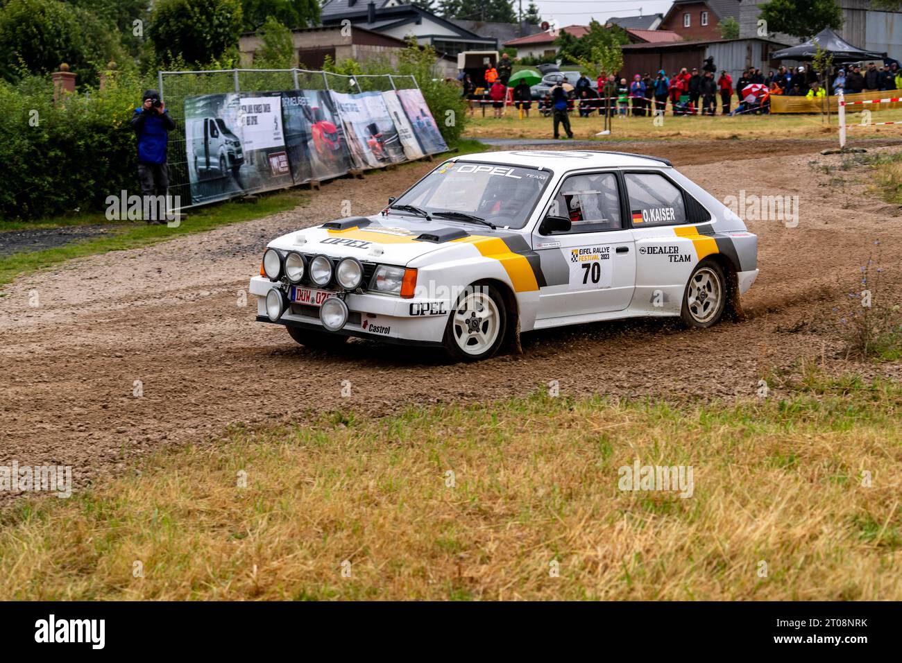 ADAC Eifel Rally Festival 2023, Opel Kadett 400, Vulkaneifel, Eifel, Rhineland-Palatinate, Germany Stock Photo