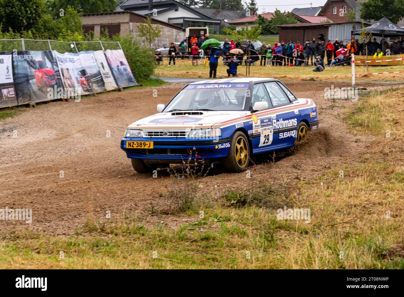 ADAC Eifel Rally Festival 2023, Subaru Legacy RS Turbo, Vulkaneifel, Eifel, Rhineland-Palatinate, Germany Stock Photo
