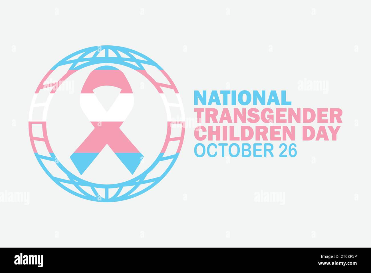 National Transgender Children Day Vector Template Design Illustration. October 26. Suitable for greeting card, poster and banner Stock Vector