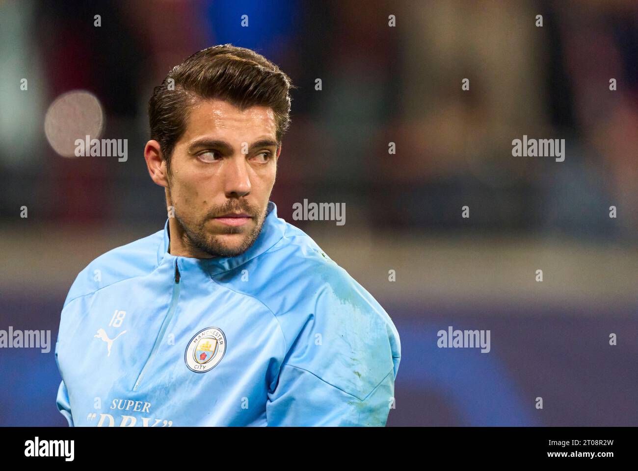 Stefan Ortega, MANCITY 18  in the group G stage match  RB LEIPZIG - MANCHESTER CITY 1-3 of football UEFA Champions League in season 2023/2024 in Leipzig, Oct 4, 2023.  Gruppenphase, , RBL, Red Bull © Peter Schatz / Alamy Live News Stock Photo