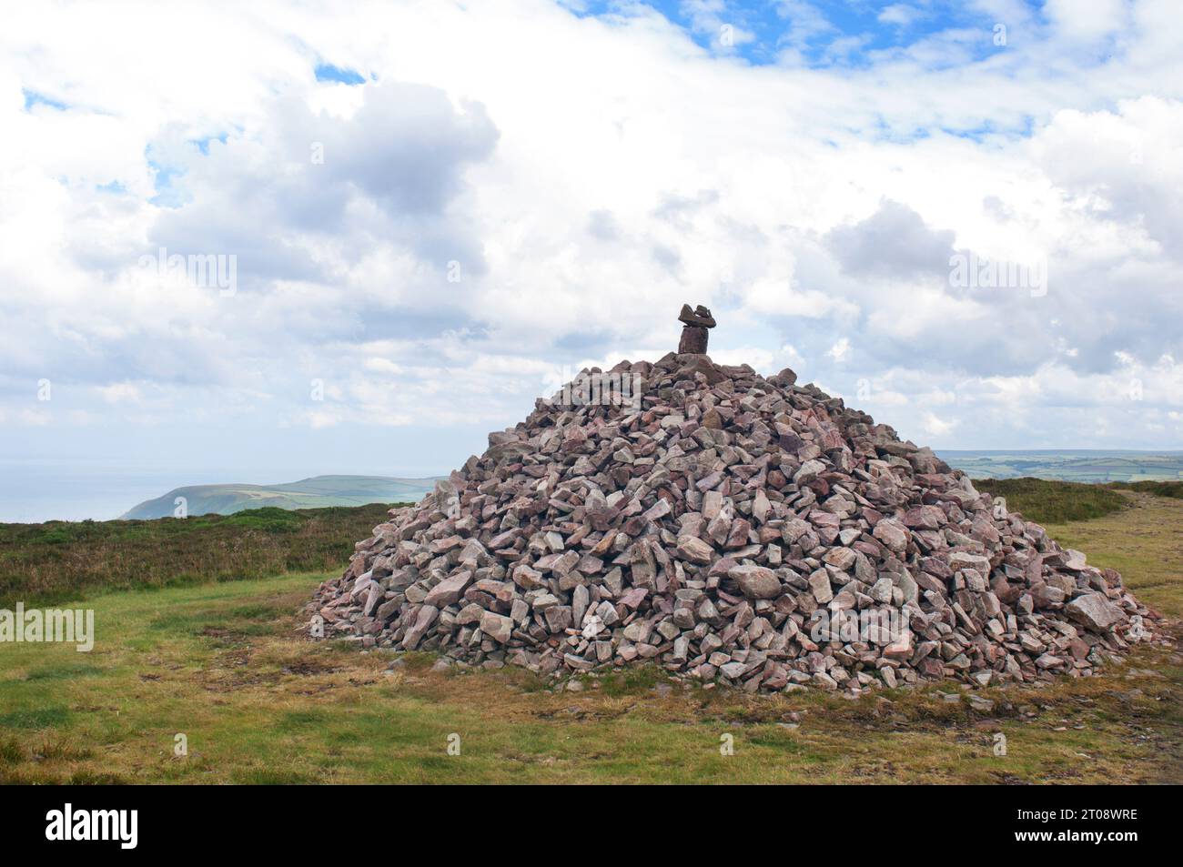 Pile of stones commemorating the landing of Jesus Christ in a UFO on