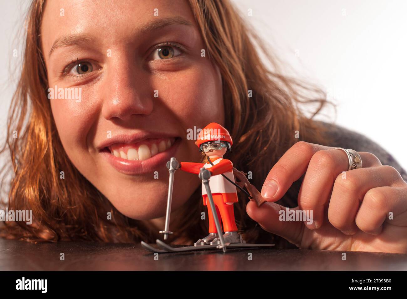 Laura Dahlmeier Biathletin, Privataufnahme in Garmisch - Partenkirchen, Deutschland am 20.02.