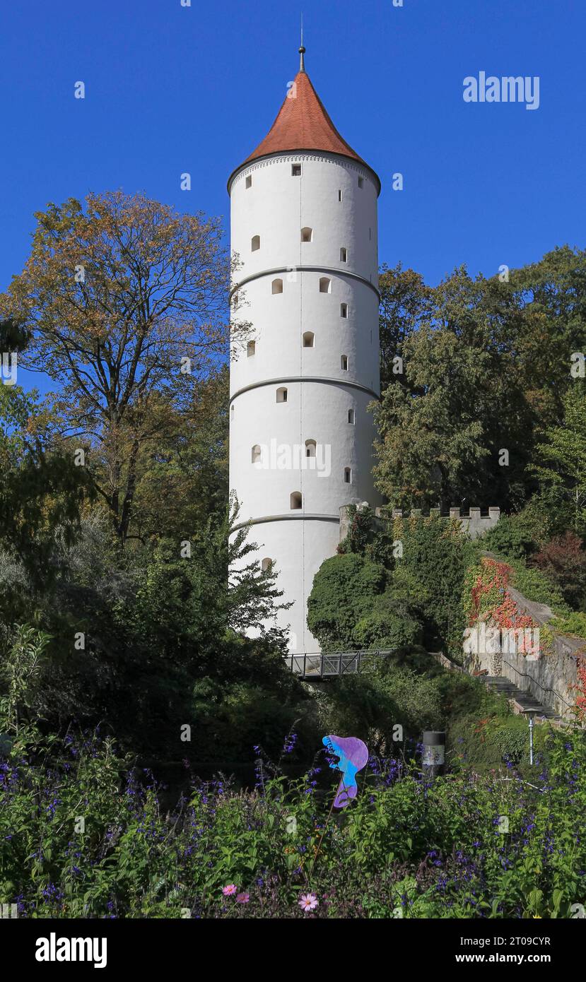 Weißer Turm, ehem. Wach- und Wehrturm, Altstadt von Biberach ...
