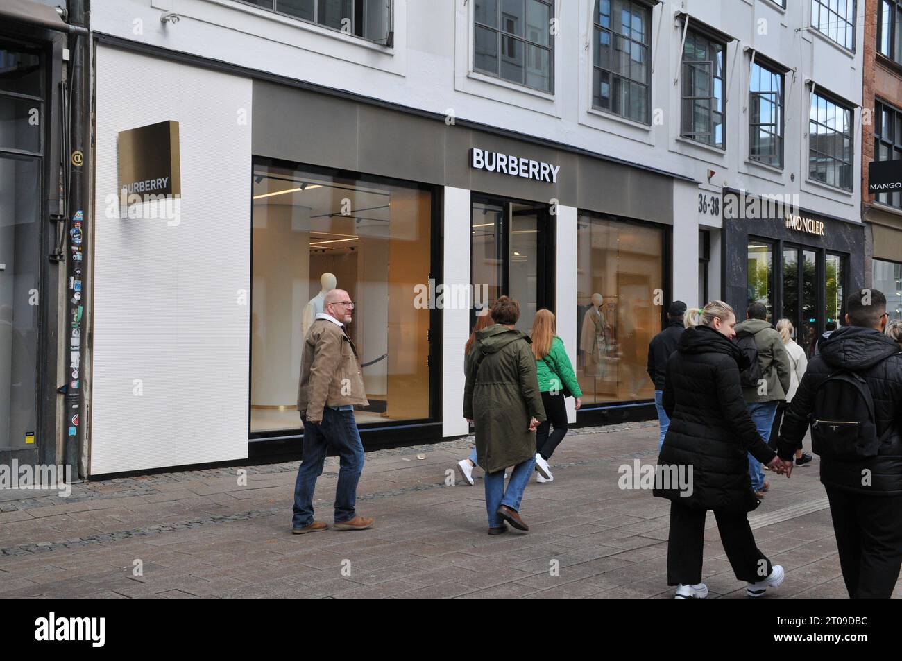 05 October. 2023/.Burberry store on stroeget in danish capital Copenhagen  Denmark. Photo.Francis Joseph Dean/Dean Pictures Credit: Imago/Alamy Live  News Stock Photo - Alamy