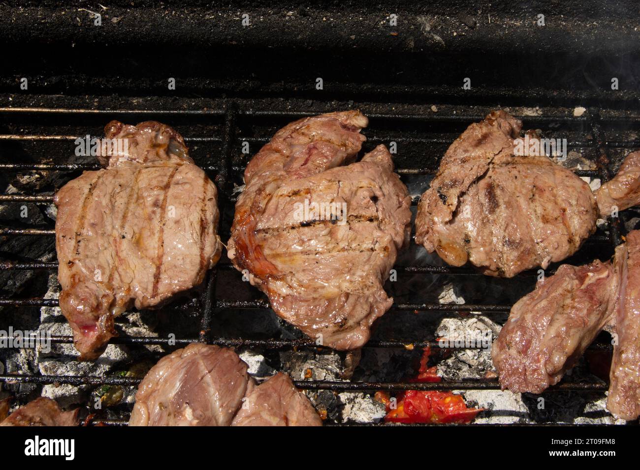 Carne de barbacoa Stock Photo