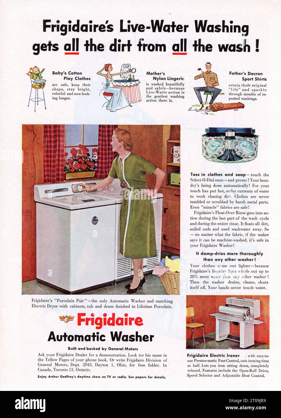 Vintage April 1953 'Good Housekeeping' Magazine Issue Advert, USA Stock Photo
