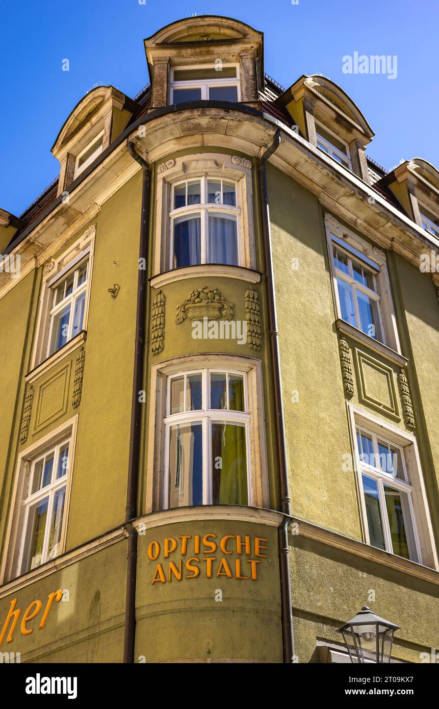 Optische Anstalt, original lettering, historic residential and ...