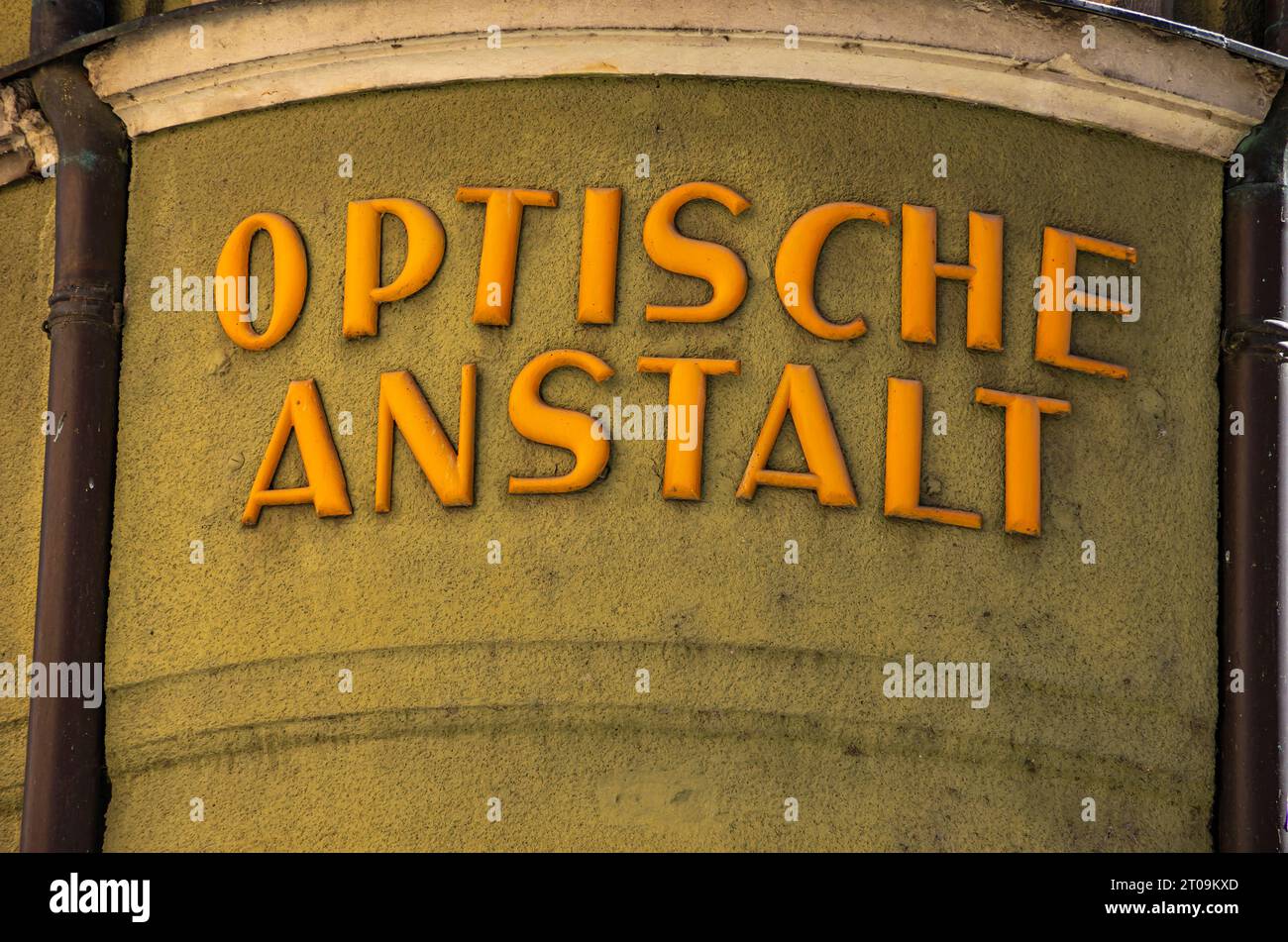 Optische Anstalt, original lettering, historic residential and ...