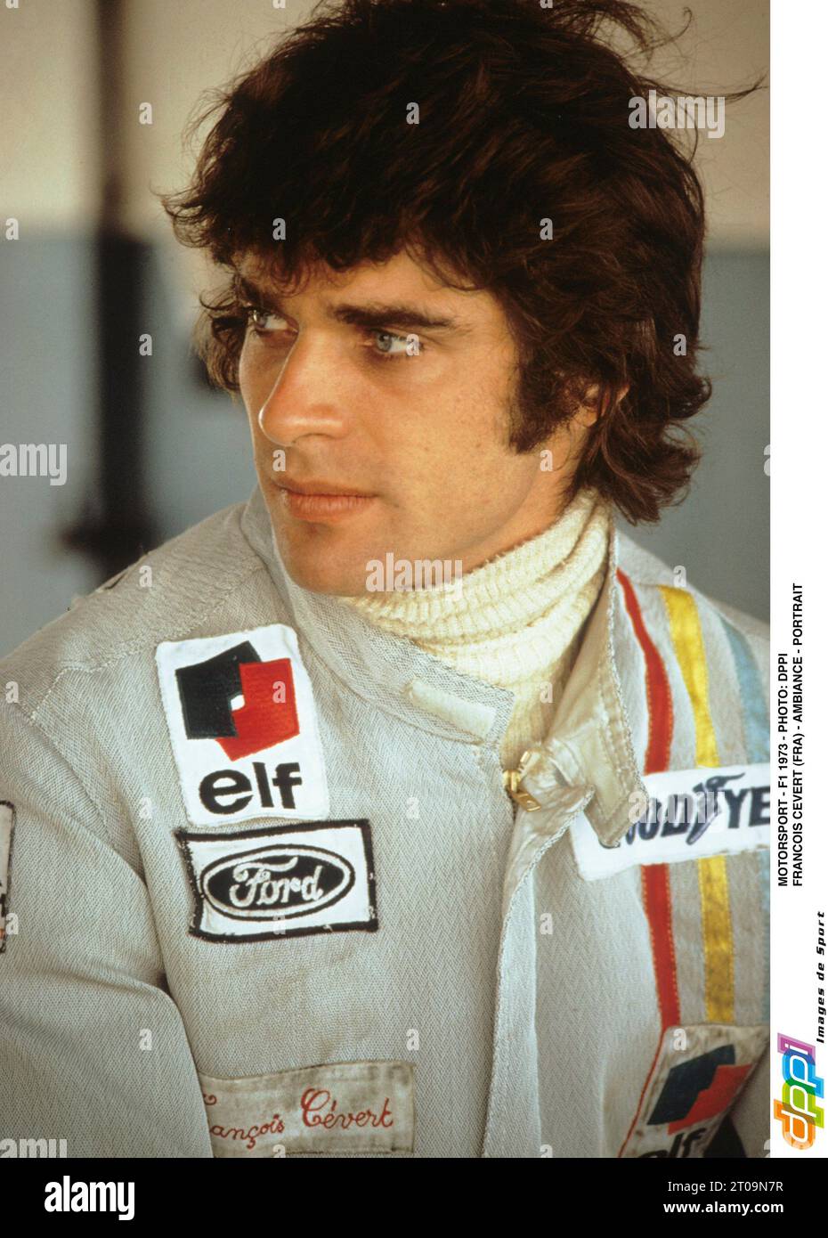 MOTORSPORT - F1 1973 - PHOTO: DPPI FRANCOIS CEVERT (FRA) - AMBIANCE - PORTRAIT Stock Photo