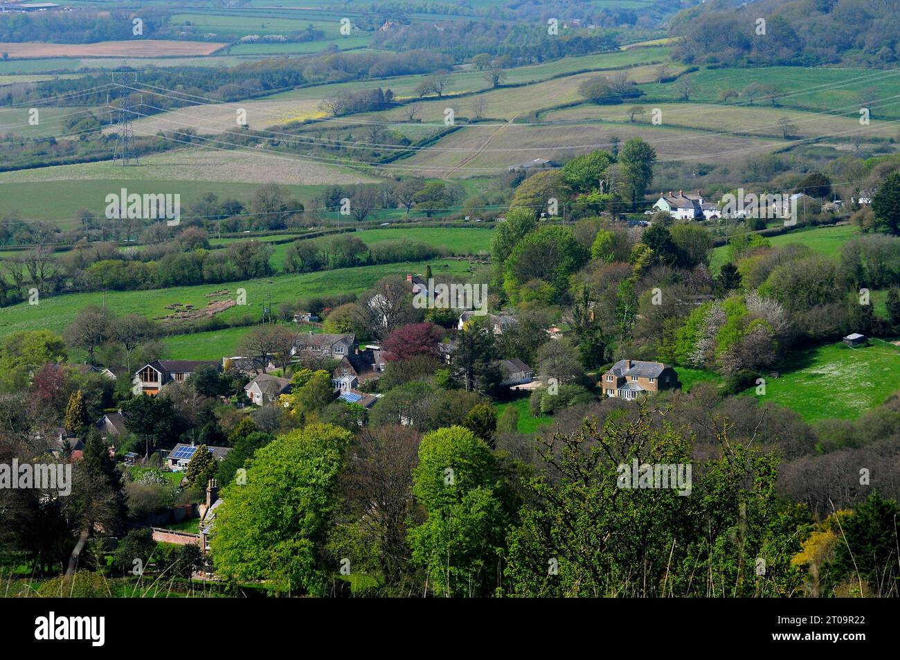 The village of Askerswell in West Dorset, UK Stock Photo