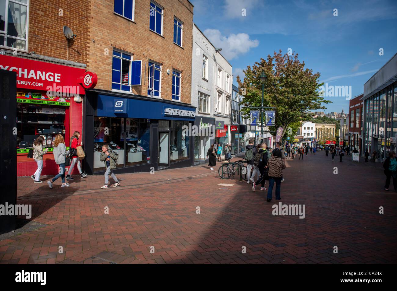 The triangle in Bournemouth town centre Stock Photo Alamy