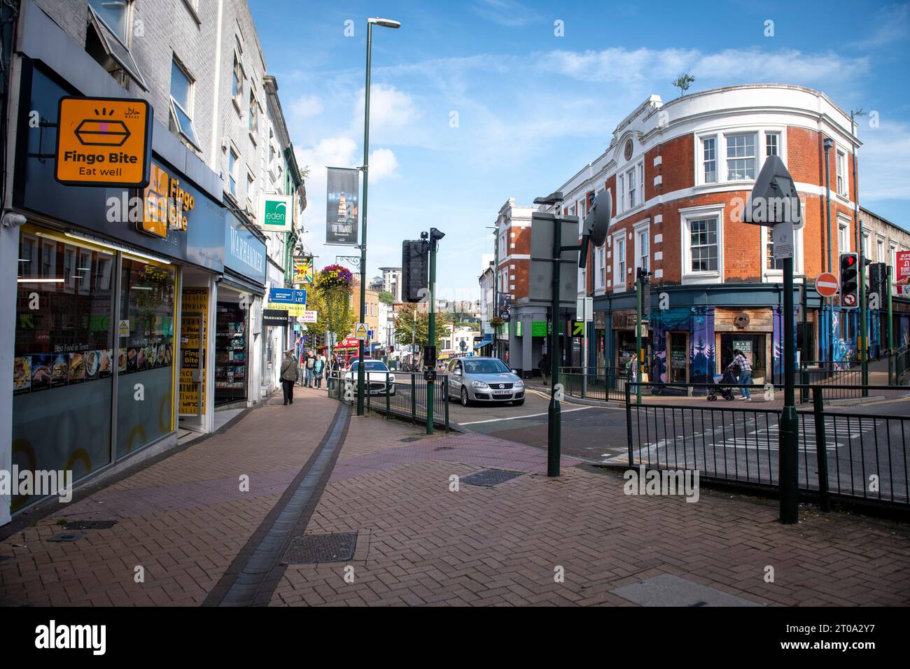 The triangle in Bournemouth town centre Stock Photo - Alamy