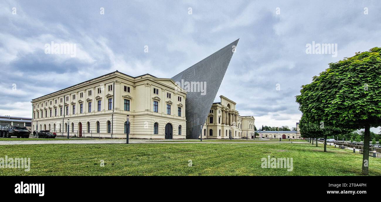Bundeswehr Military History Museum at Dresden, Germany. Military museum