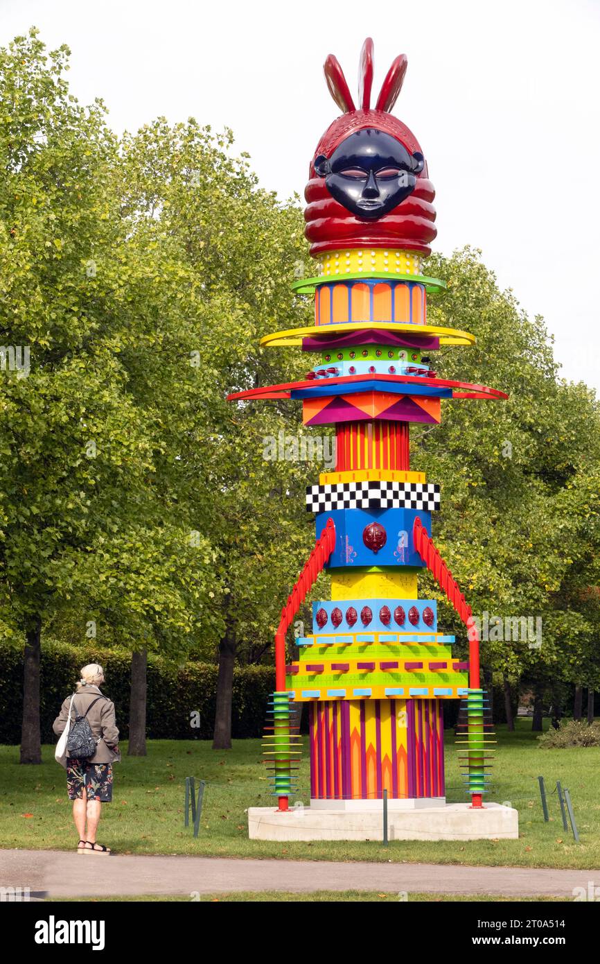 Mothership Connection 2021 by Zak Ove at the Frieze Sculpture show