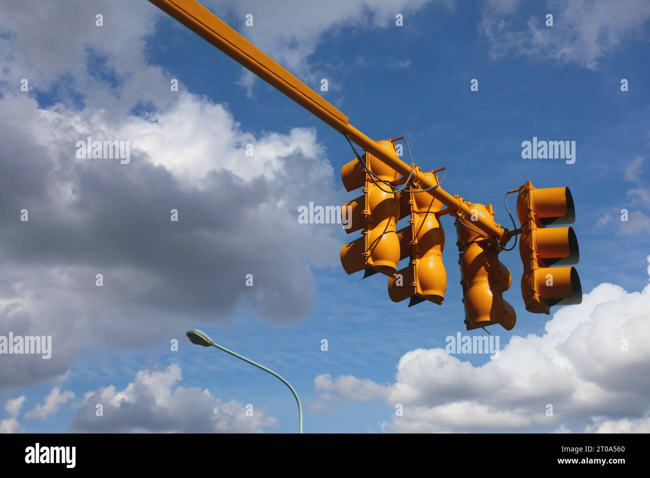 Traffic light in Buenos Aires Argentina Stock Photo