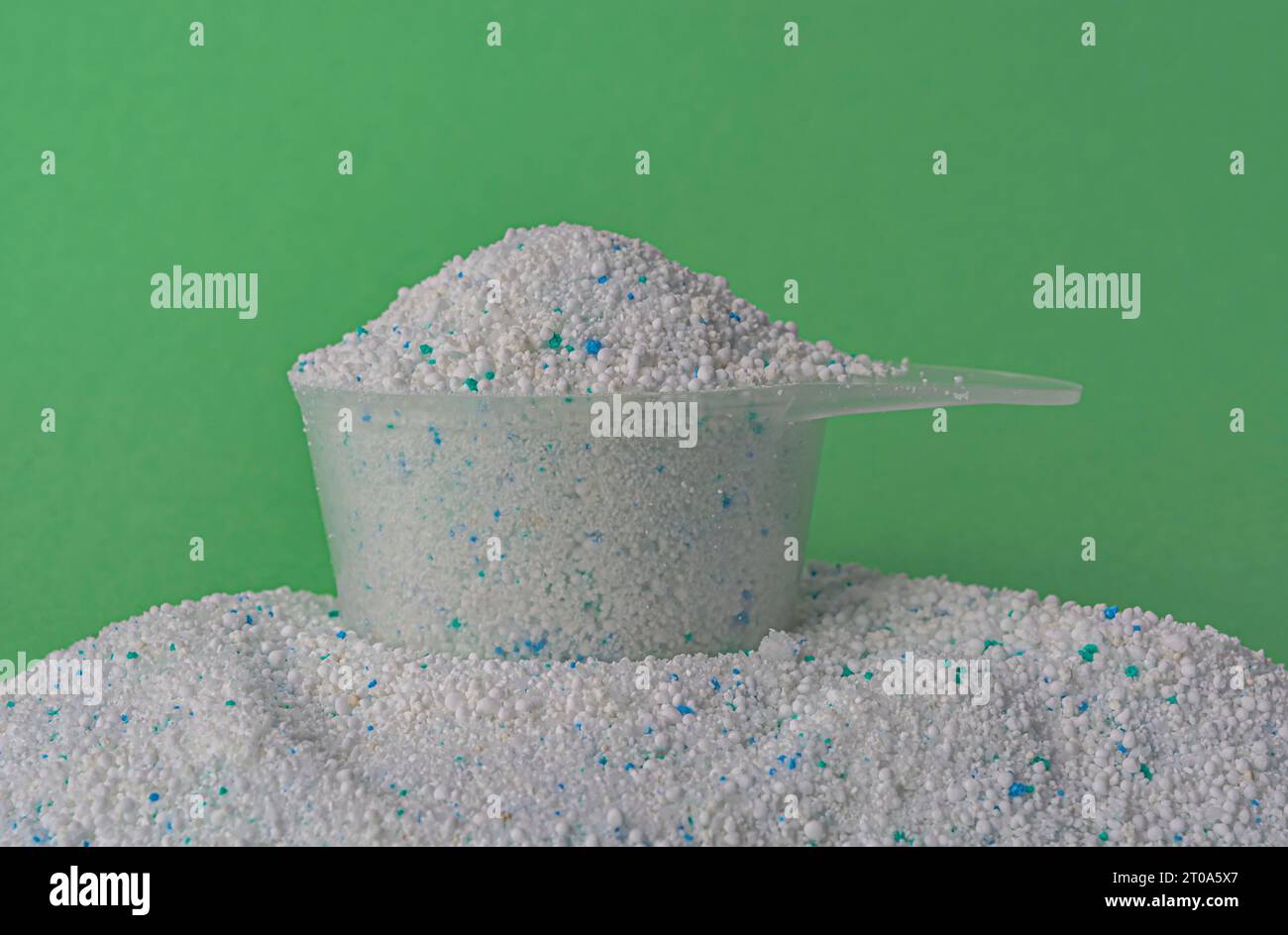 Laundry Detergent Powder and Blue Liquid Gel in Measuring Cup Stock Photo -  Image of equipment, dosing: 142281028