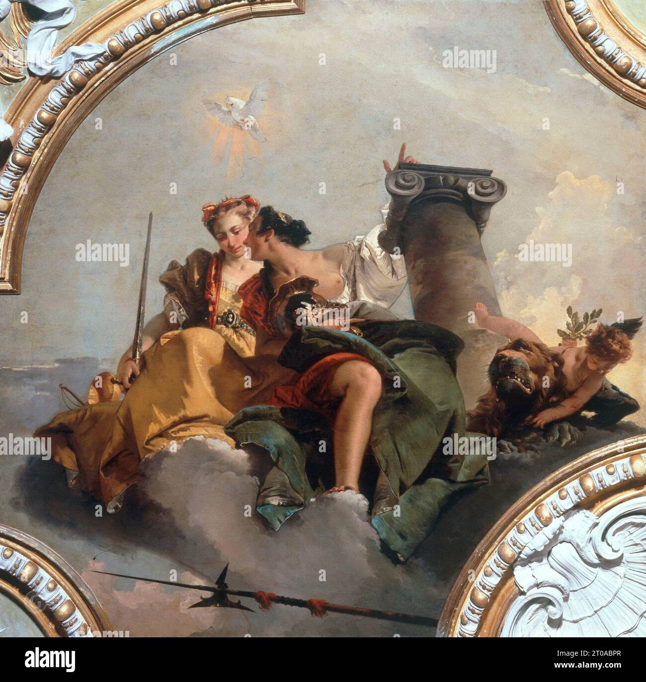 Giovanni Battista Tiepolo – Fortitude and Justice  1744. 235x240 Stock Photo