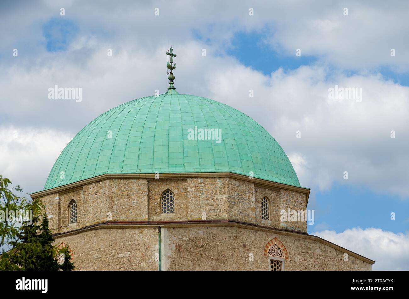 mosque of pécs, hungary Stock Photo