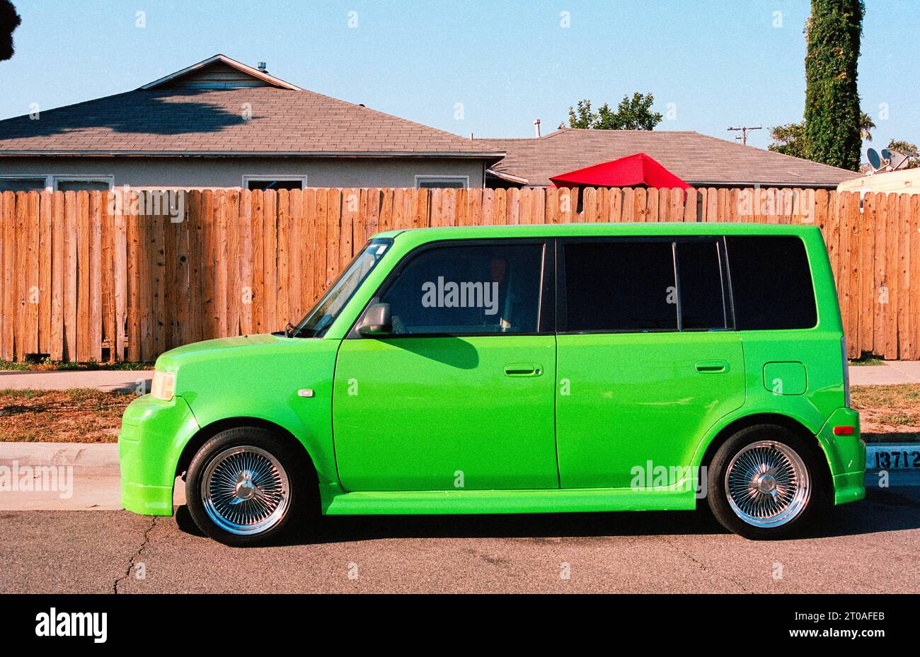 Green compact cars, California Stock Photo Alamy