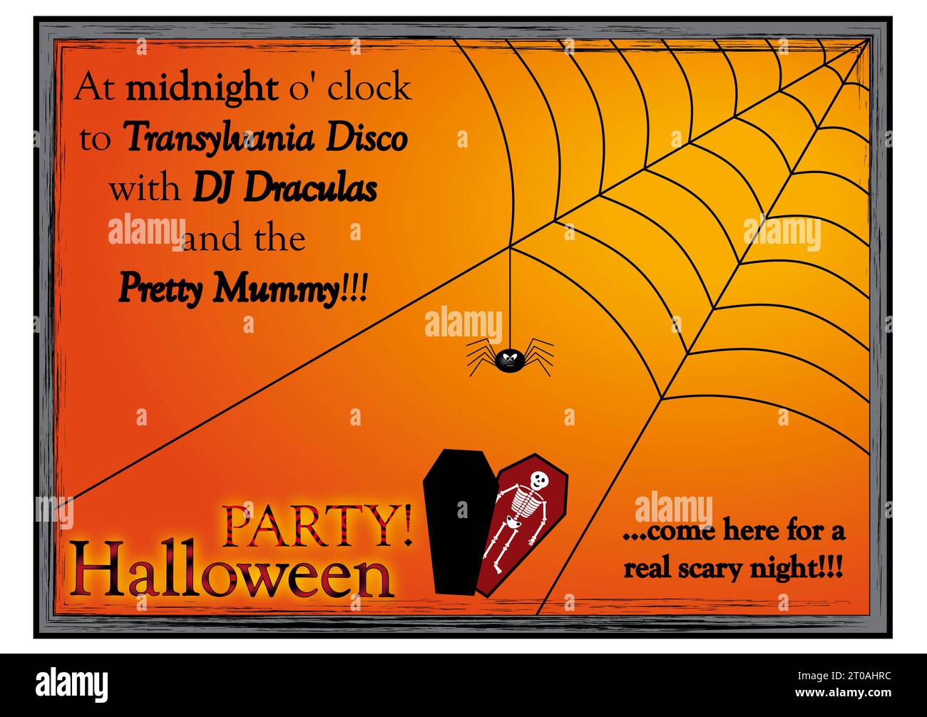 Halloween Party Invitation Card Stock Photo Alamy halloween-party-invitation-card-stock-photo-alamy