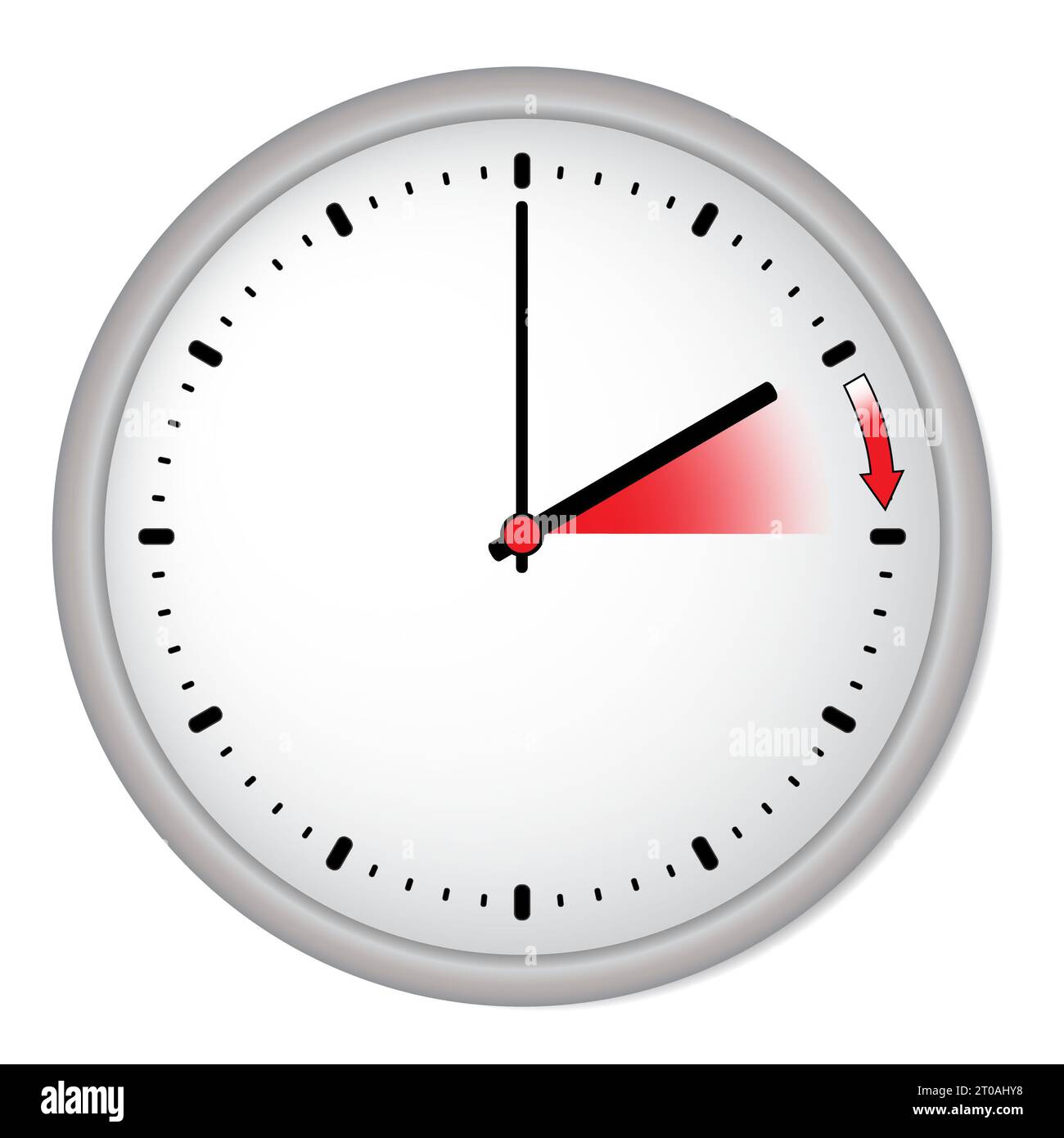 Illustration for changing daylight saving time and standard time Stock