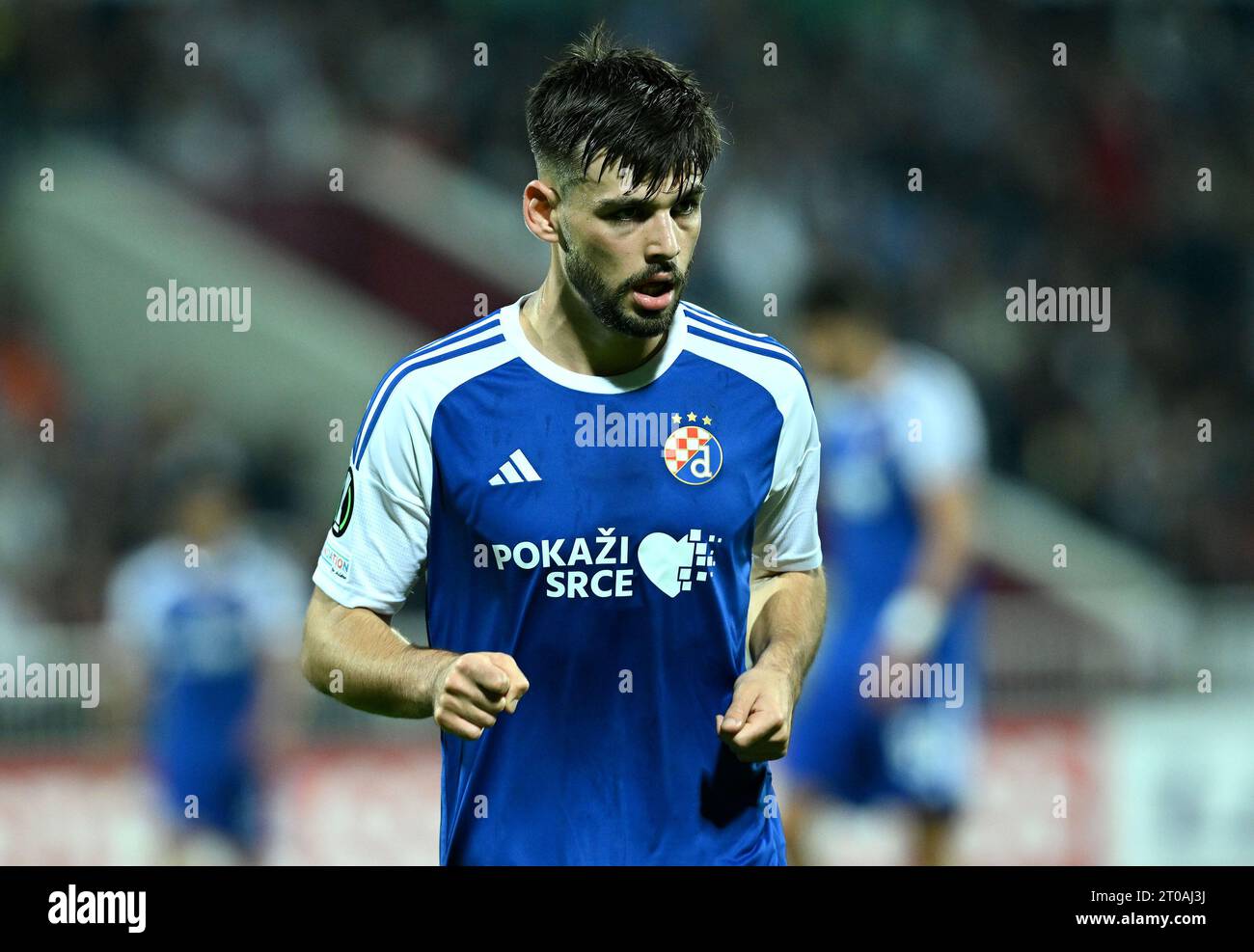 Pristina, Kosovo. 05th Oct, 2023. PRISTINA, KOSOVO - OCTOBER 5: Marko Bulat of Dinamo Zagreb during UEFA Europa Conference League Group C match between Ballkani and GNK Dinamo Zagreb at Stadiumi Fadil Vokrri on October 5, 2023 in Pristina, Kosovo. Photo: Marko Lukunic/PIXSELL Credit: Pixsell/Alamy Live News Stock Photo