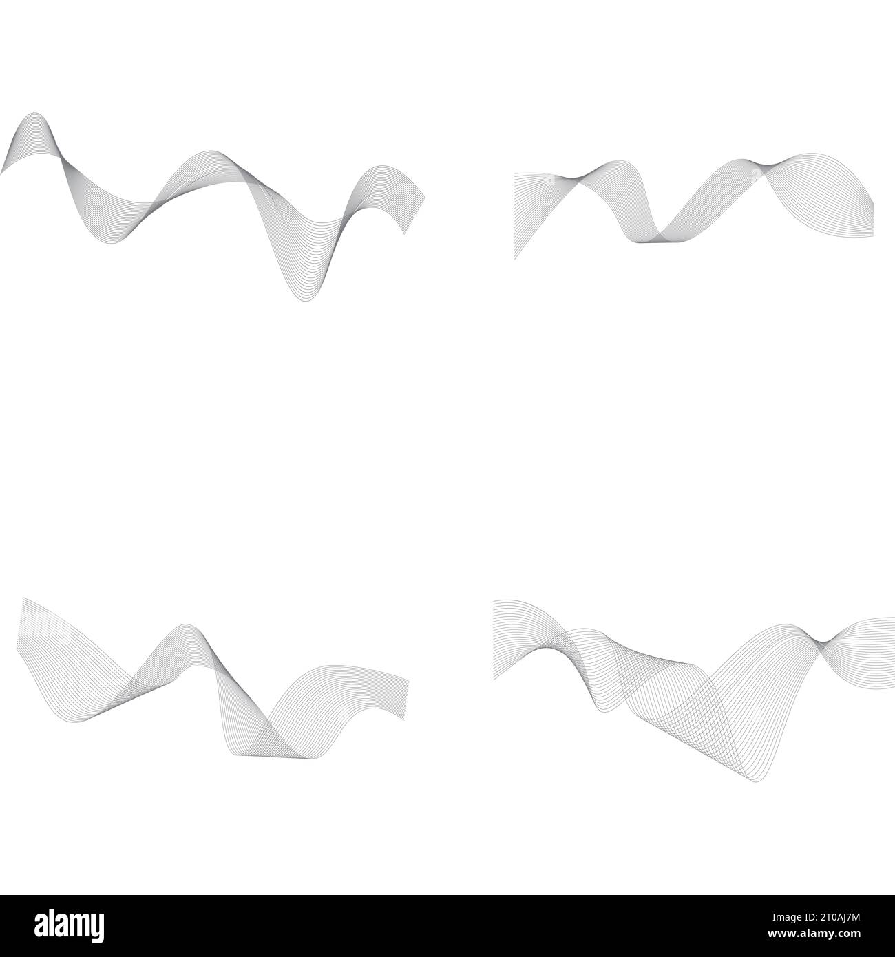 Sound Wave Line Design Sound waves line vector illustration design template Stock Photo - Alamy