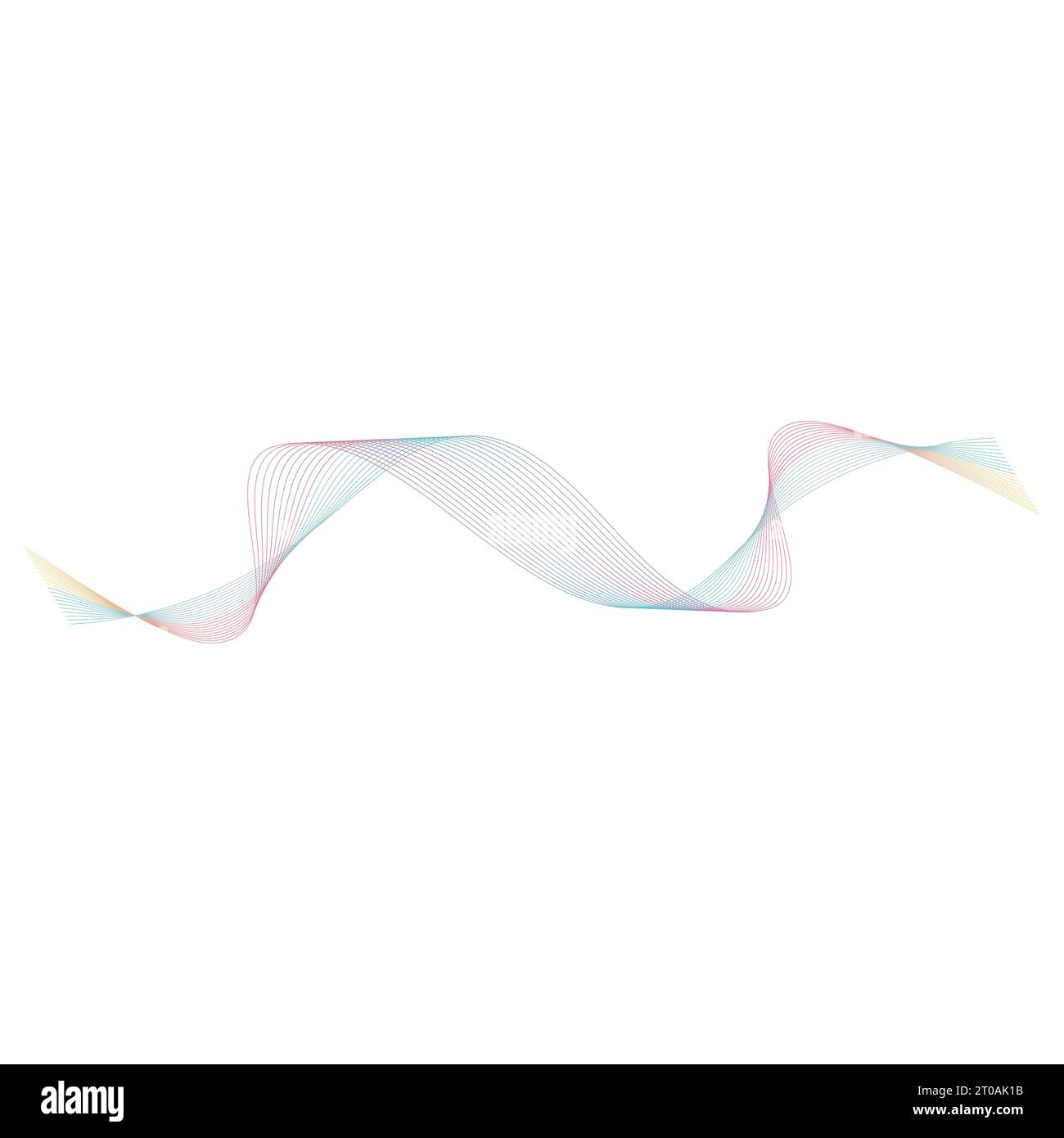 Sound Wave Line Design Sound waves line vector illustration design template Stock Photo - Alamy