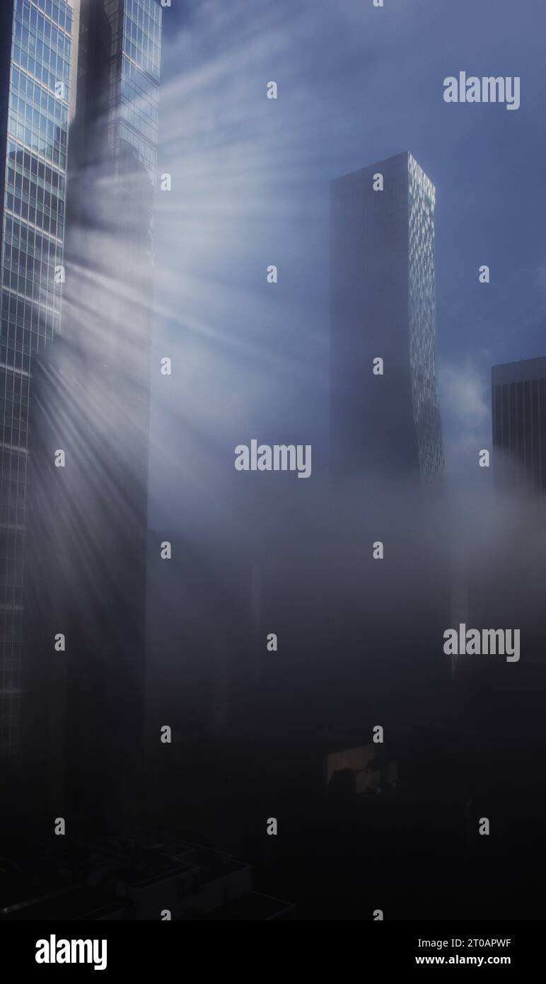 Downtown glass skyscrapers hi-res stock photography and images - Alamy