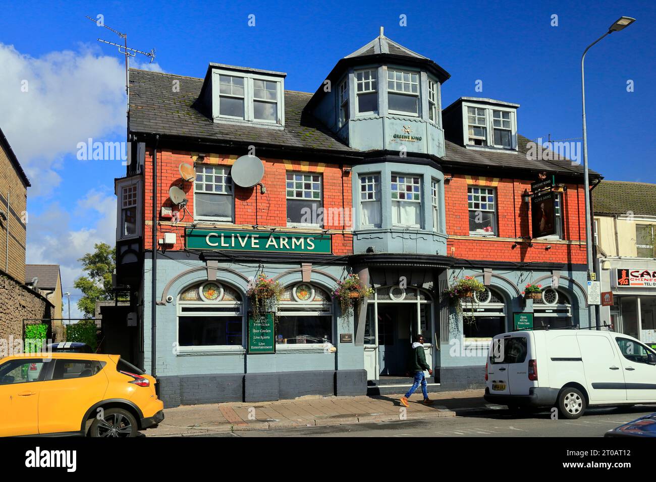 The Clive Arms public house, Cardiff. Taken October 2023 Stock Photo