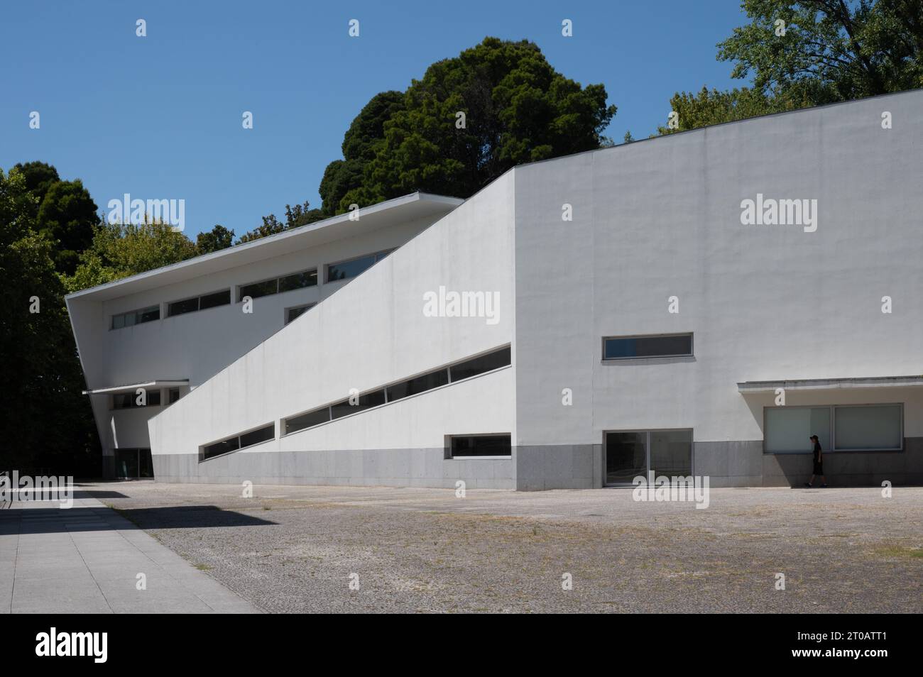 The Faculty of Architecture of the University of Porto building by famous architect Alvaro Siza Vieira Stock Photo