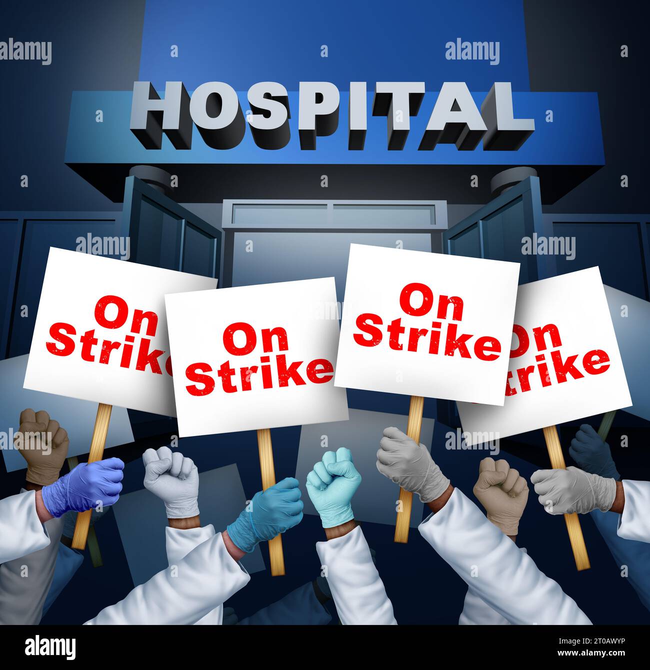 Striking medical staff hires stock photography and images Alamy