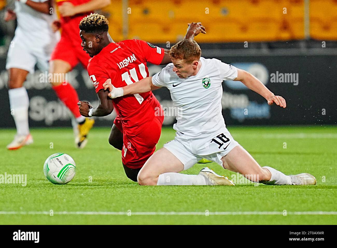 Bernard Tekpetey's Ludogorets kick Ibrahim Osman's Nordsjaeland