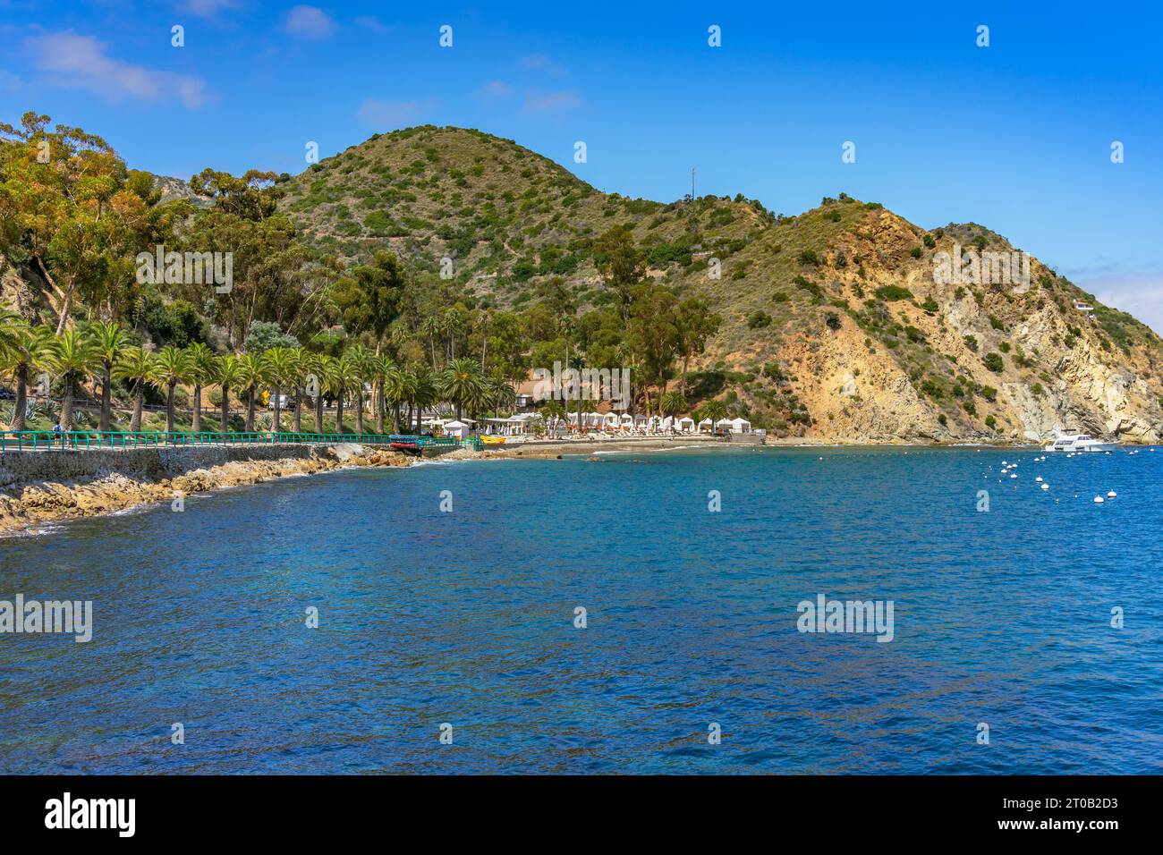 Avalon, CA, USA September 13, 2023 View of Descanso Bay and of the