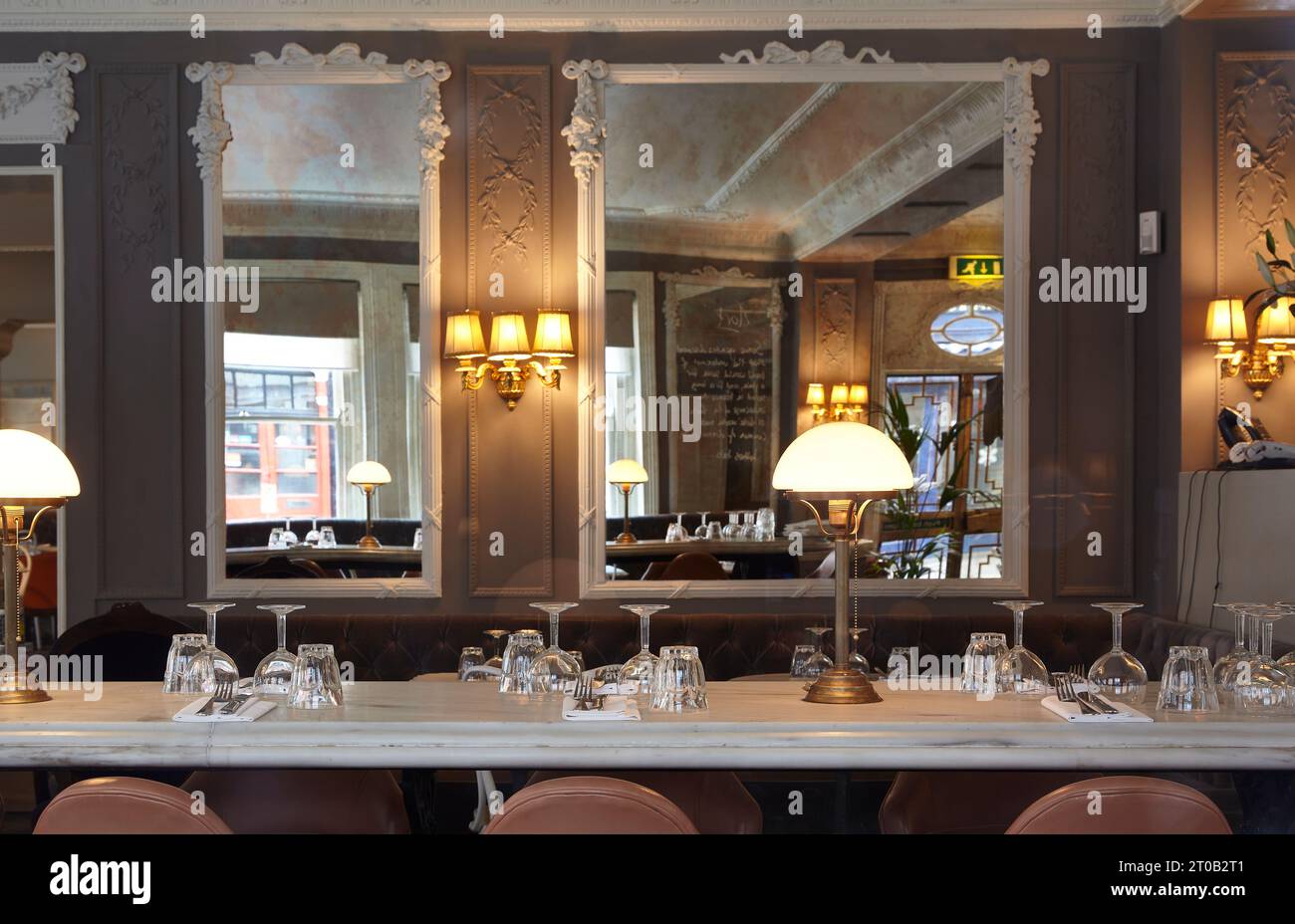 Interior view of Kettner's restaurant and Champagne Bar with 33 ...