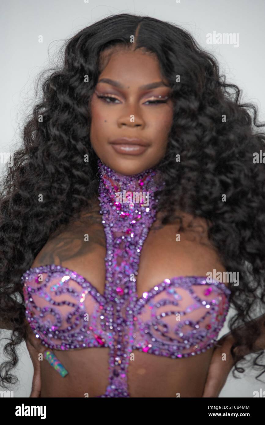 Atlanta, United States. 03rd Oct, 2023. Sukihana arrives at the BET Hip