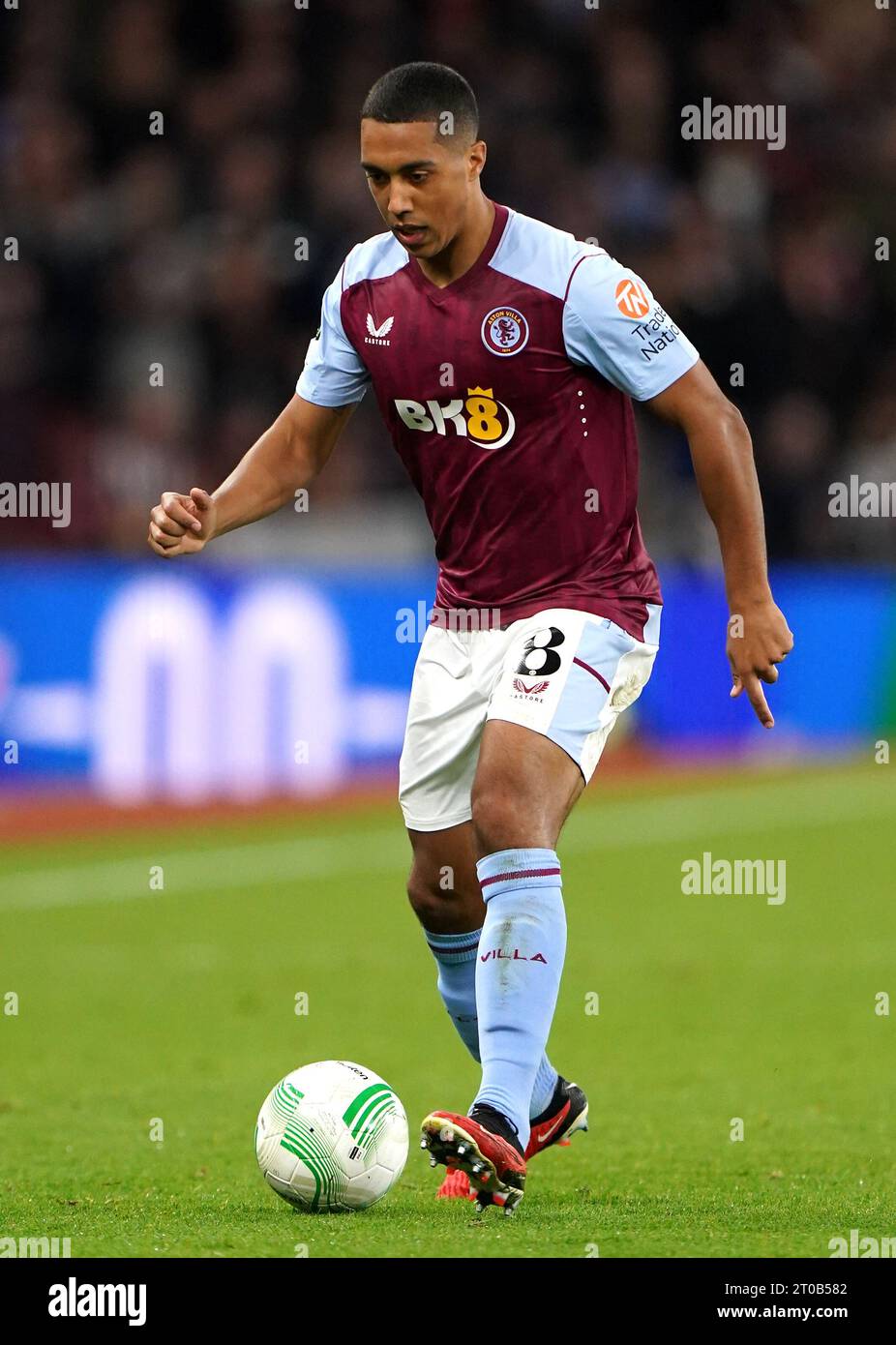 Aston Villa's Youri Tielemans in action during the UEFA Europa Conference League Group E match at Villa Park, Birmingham. Picture date: Thursday October 5, 2023. Stock Photo